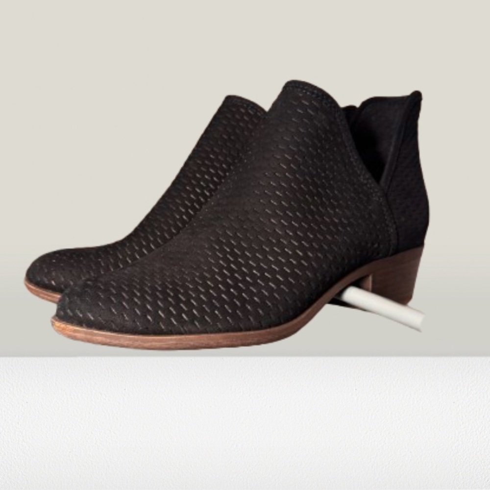 Lucky Brand Black Suede Ankle Booties